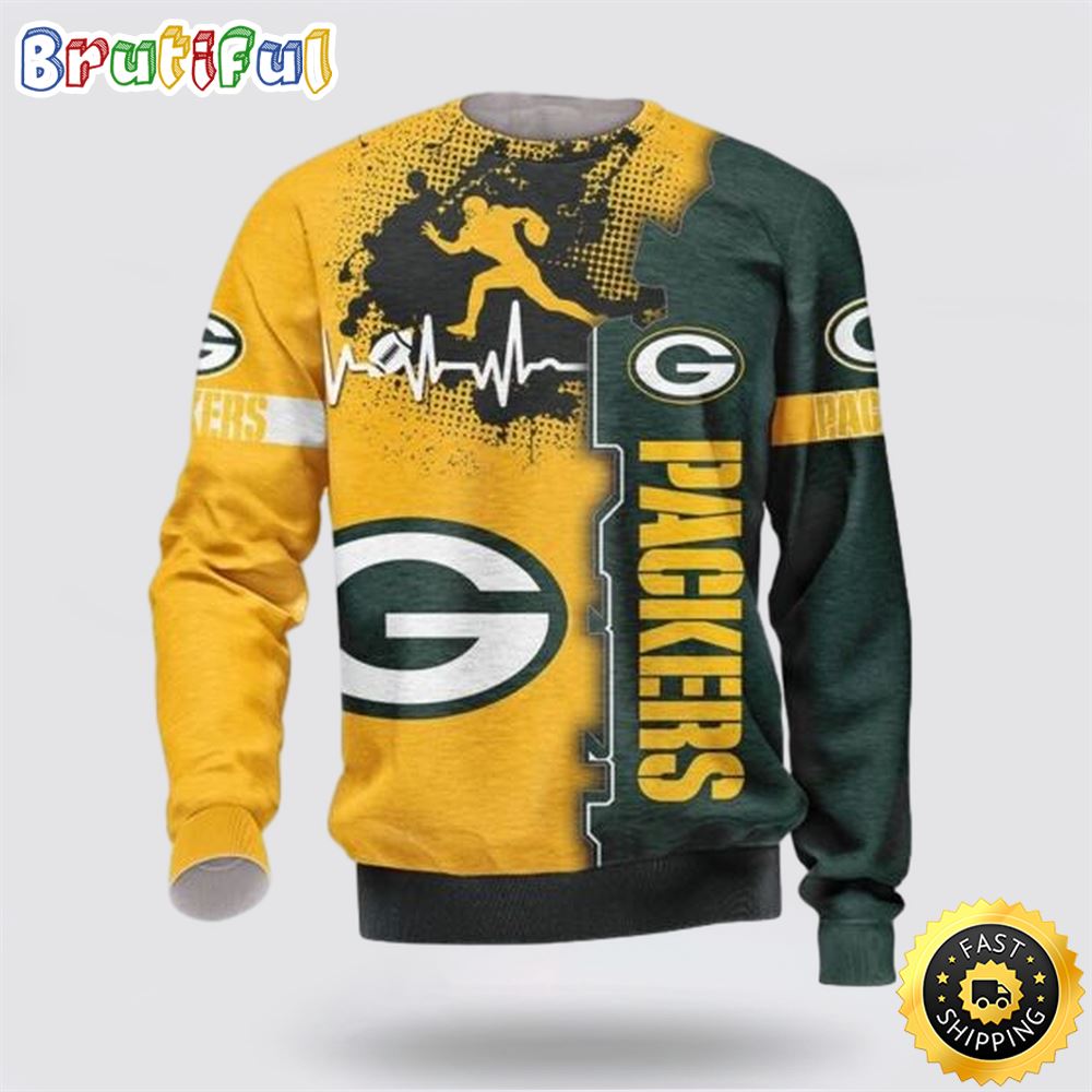 NFL Green Bay Packers Crewneck Sweatshirt For Cool Fans sf56zd