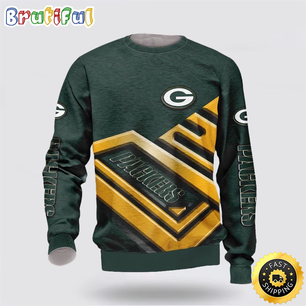 NFL Green Bay Packers Crewneck Sweatshirt Show Team Spirit 1 h2pwyc