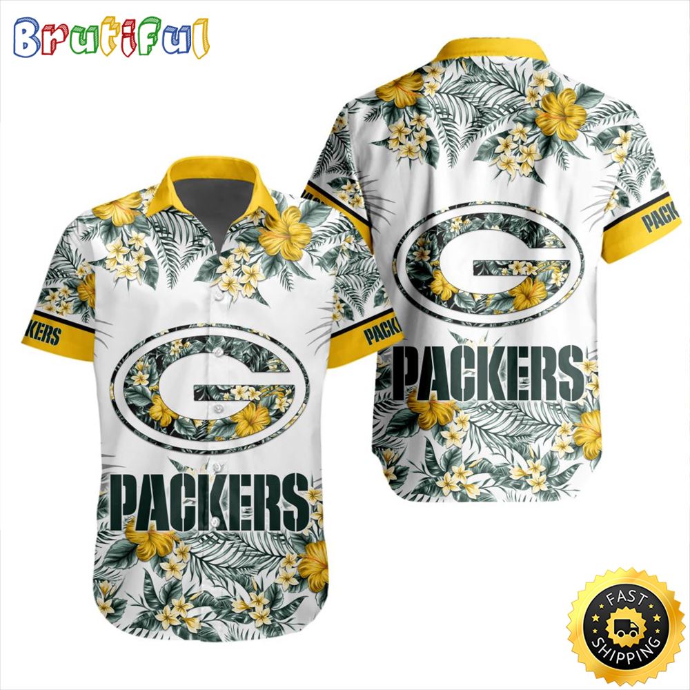 NFL Green Bay Packers Hawaiian Shirt Special Floral Tropical Team Spirit 1 pfhp4l
