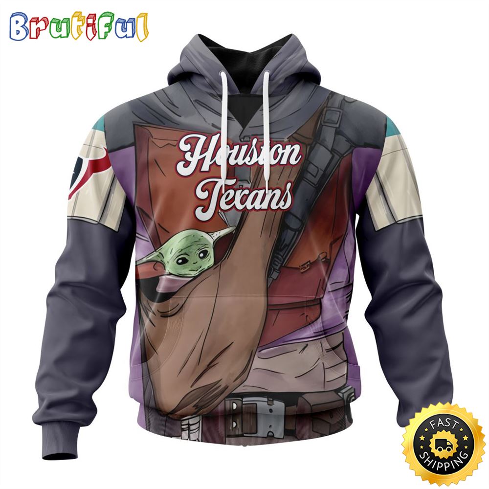 NFL Houston Texans All Over Print 3D Hoodie Specialized Mandalorian And Baby Yoda Unisex Hoodies 1 vsn73r
