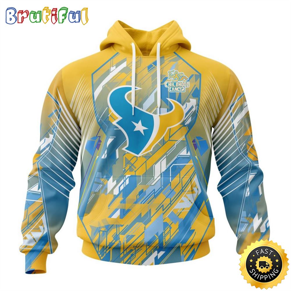 NFL Houston Texans Specialized Design Fearless Against Childhood Cancers Hoodie mj0adi