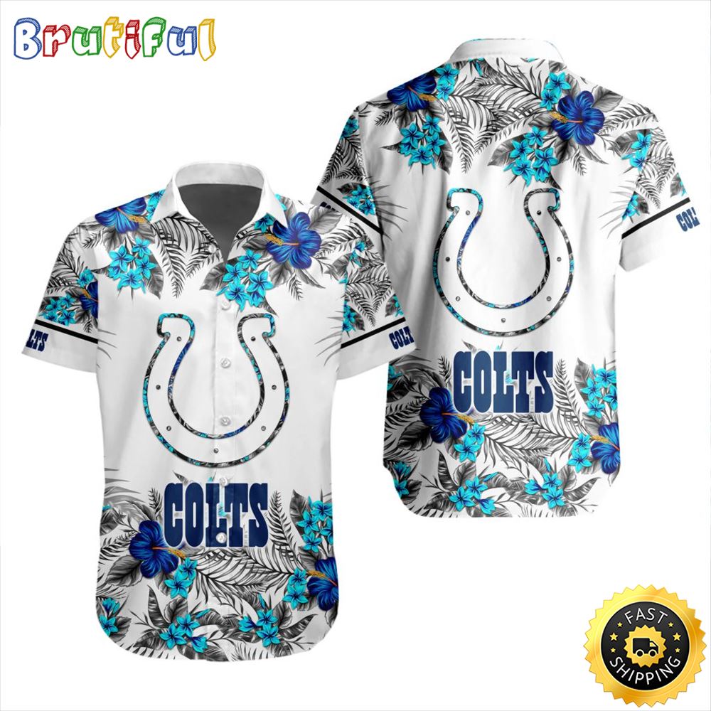 NFL Indianapolis Colts Hawaiian Shirt Special Floral Tropical Team Spirit 1 eu0db4