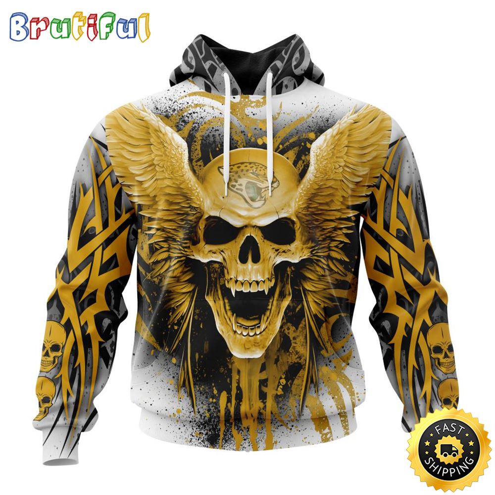 NFL Jacksonville Jaguars 3D Hoodie All Over Print Special Kits With Skull Unite In Team Colors 1 otidi6