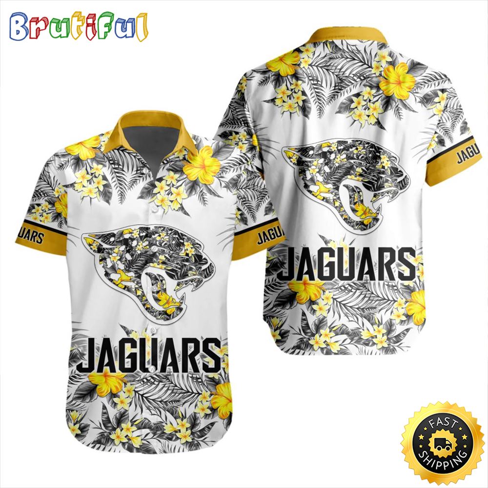 NFL Jacksonville Jaguars Hawaiian Shirt Special Floral Tropical Team Spirit 1 d2vql5