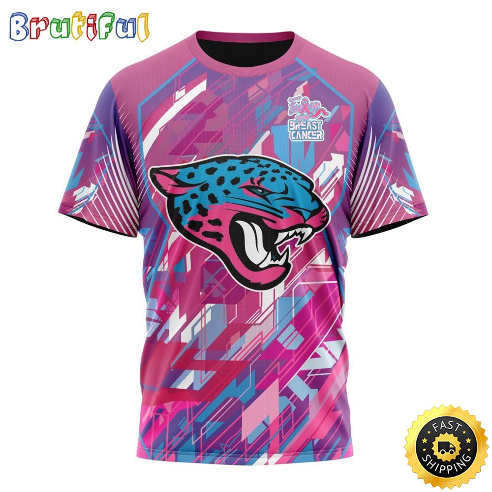 NFL Jacksonville Jaguars I Pink All Over Print 3D T Shirt I Can Fearless Again Breast Cancer For Breast Cancer Survivors 1 qyhaci
