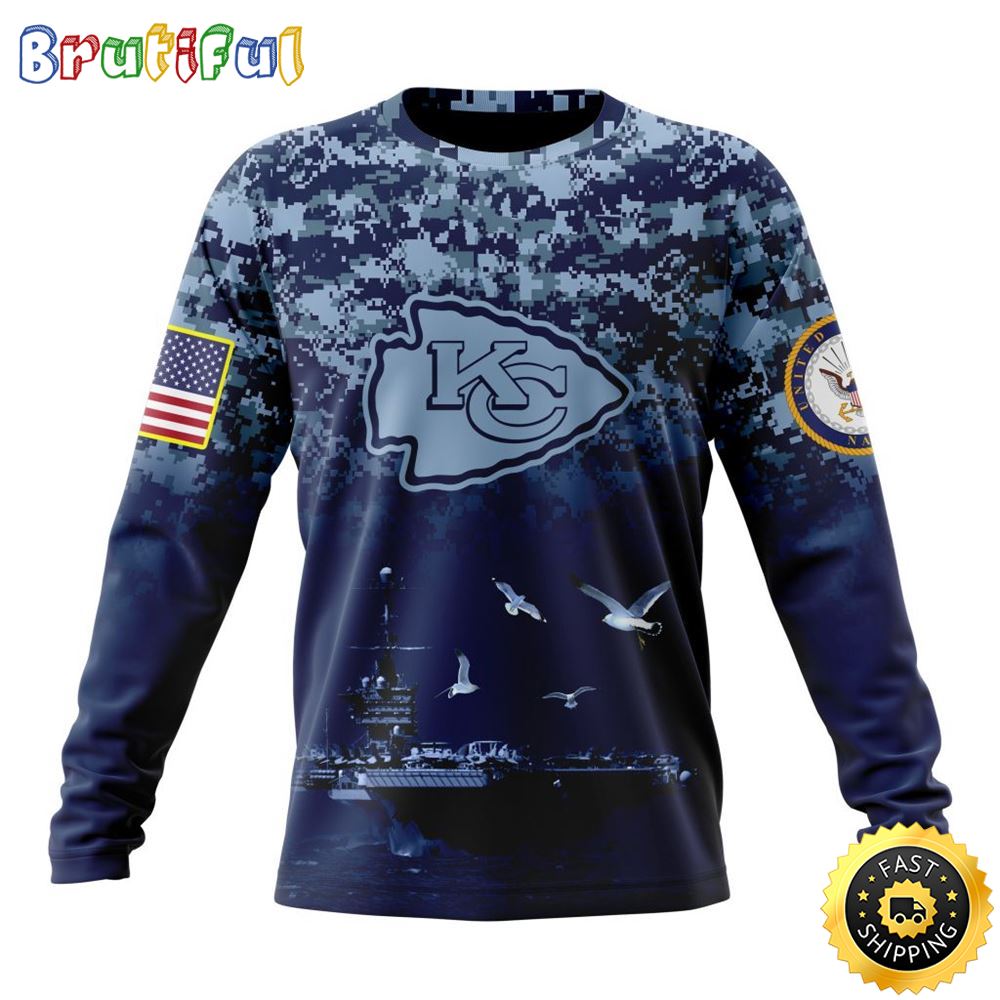 NFL Kansas City Chiefs Crewneck Sweatshirt Honor US Navy Veterans Stylish Gear For Fans 1 dzrat4