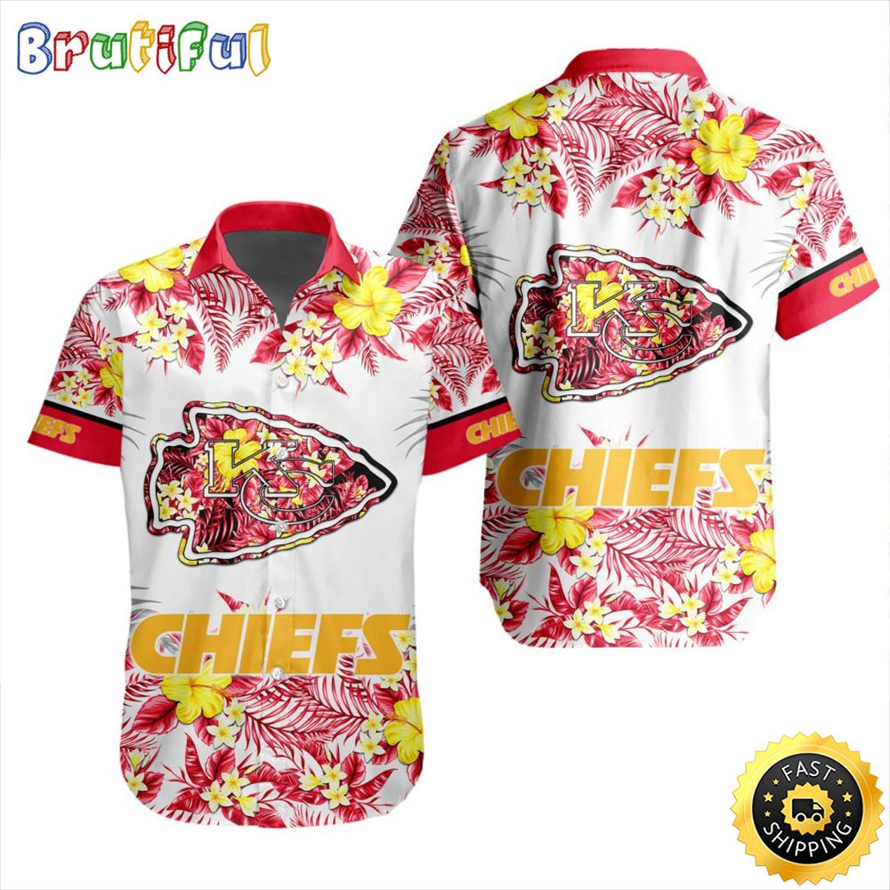 NFL Kansas City Chiefs Hawaiian Shirt Special Floral Tropical Team Spirit 1 nmqmwc