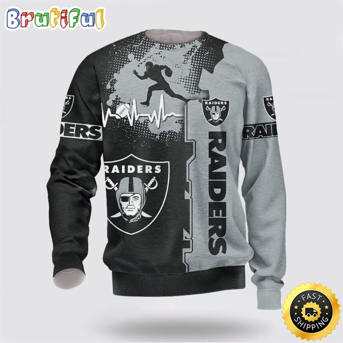 NFL Las Vegas Raiders Crewneck Sweatshirt For Cool Fans