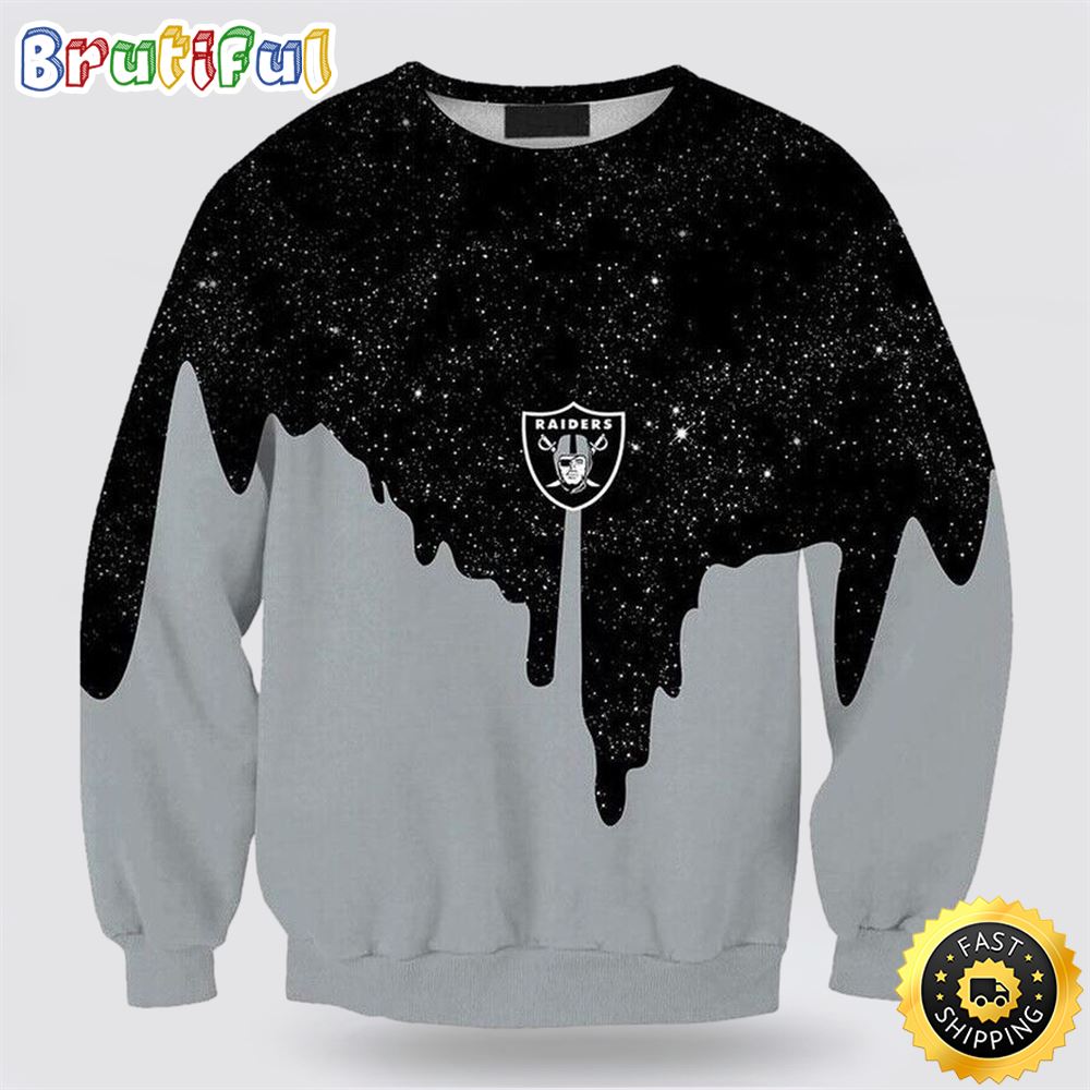 NFL Las Vegas Raiders Crewneck Sweatshirt For Football Fans xg7cgt