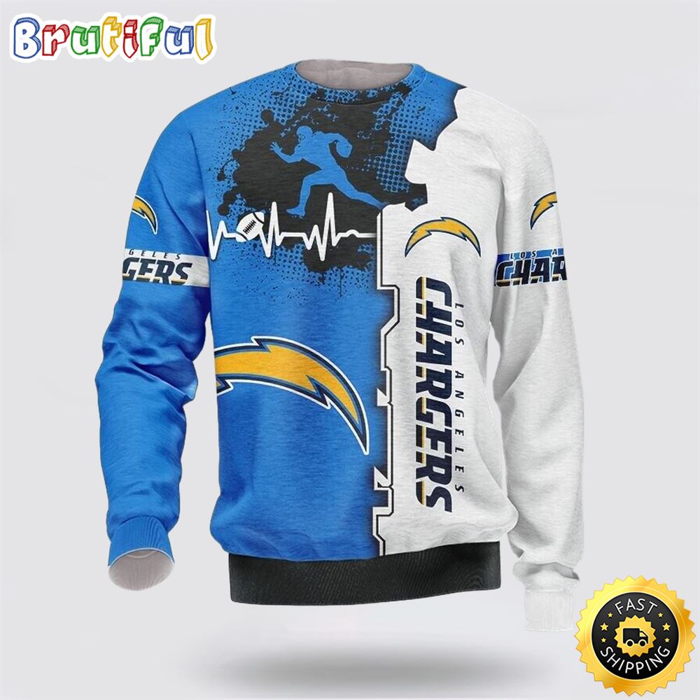 NFL Los Angeles Chargers Crewneck Sweatshirt For Cool Fans kksy8v