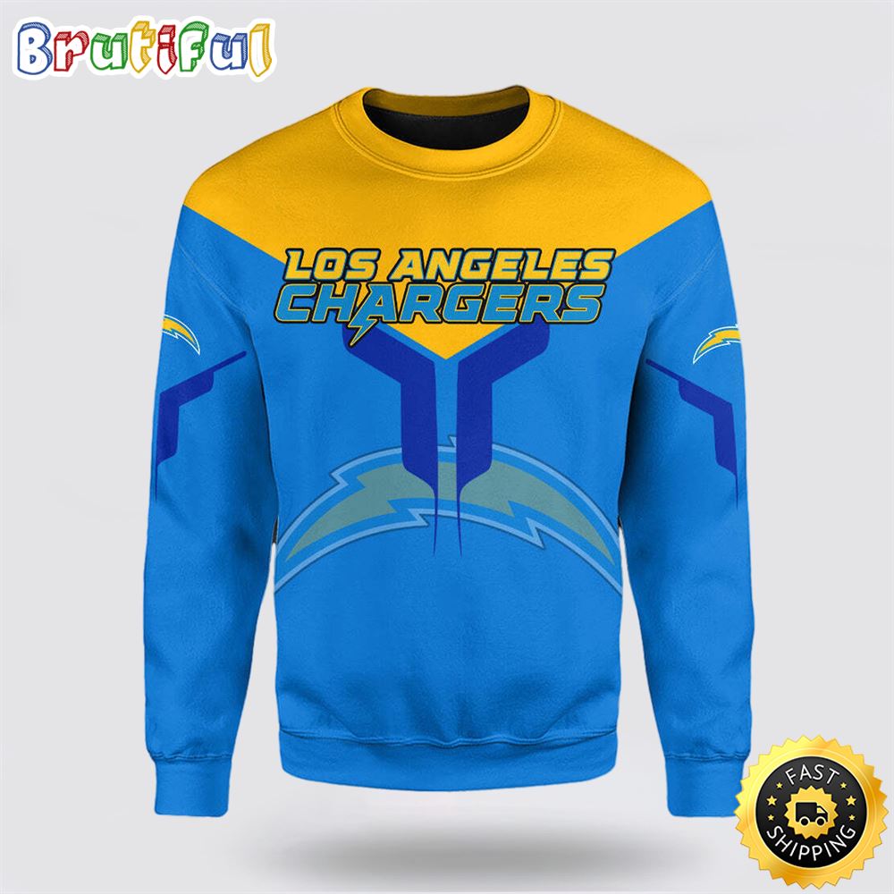 NFL Los Angeles Chargers Crewneck Sweatshirt Limited Edition Gift s1lzuv