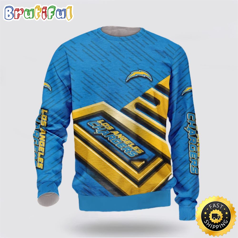 NFL Los Angeles Chargers Crewneck Sweatshirt Show Team Spirit 1 bsp6lo