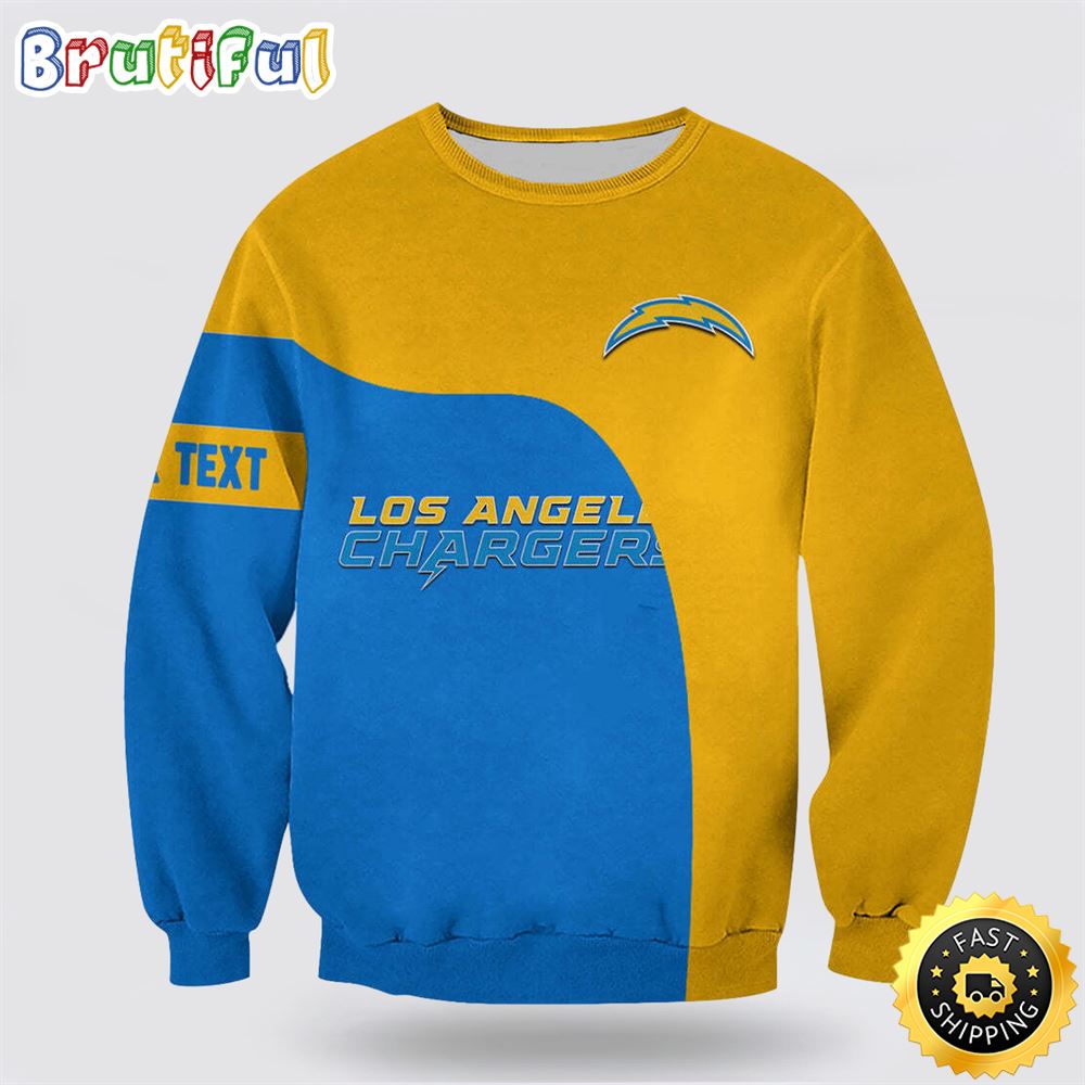 NFL Los Angeles Chargers Crewneck Sweatshirt Show Your Team Pride In Style pjc2sd
