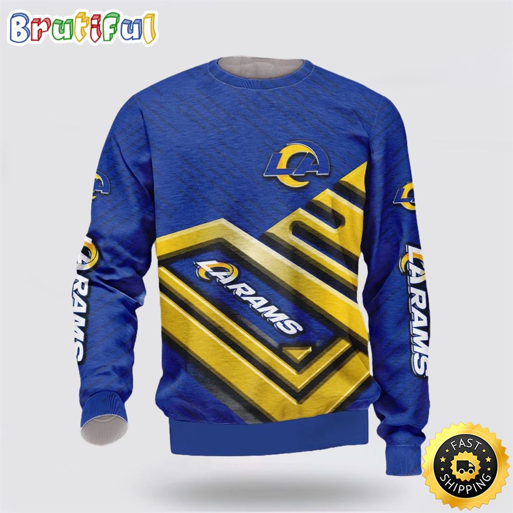 NFL Los Angeles Rams Crewneck Sweatshirt Show Team Spirit 1 xvf73i
