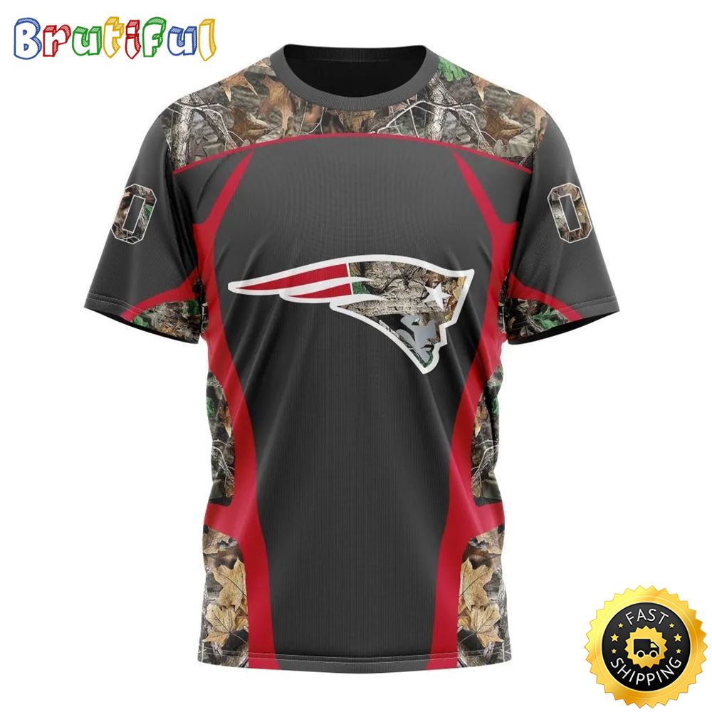 NFL New England Patriots 3D T Shirt Camo Hunting Design Stylish Gear For Fans 1 iy5bft