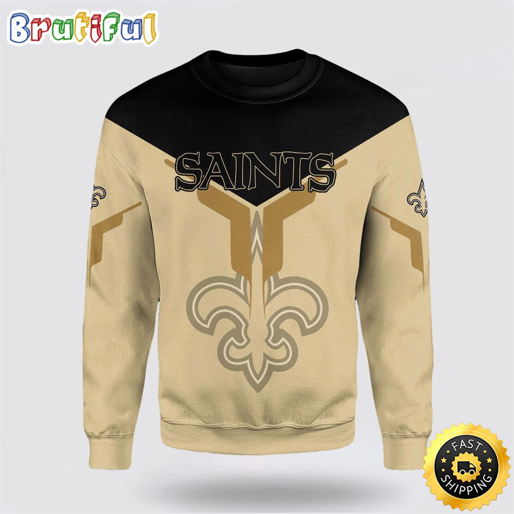 NFL New Orleans Saints Crewneck Sweatshirt Stand Out In Style yjfuos