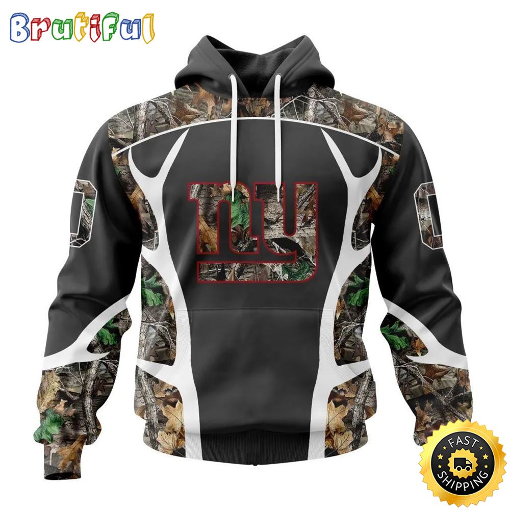 NFL New York Giants All Over Print 3D Hoodie Camo Hunting Design Your Team In Style 1 bkztor