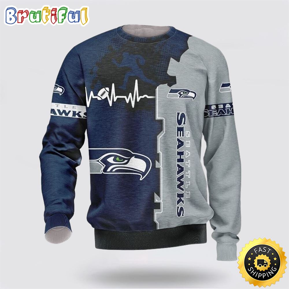 NFL Seattle Seahawks Crewneck Sweatshirt For Hot Fans zlfjtu