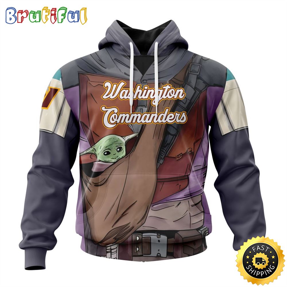 NFL Washington Football Team All Over Print 3D Hoodie Specialized Mandalorian And Baby Yoda Unisex Hoodies 1 fmpjei