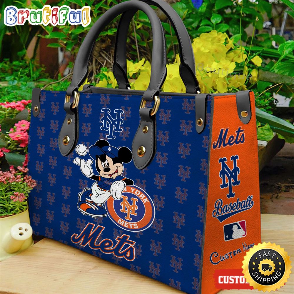 New York Mets Mickey Women Leather Hand Bag 1 ic2hao