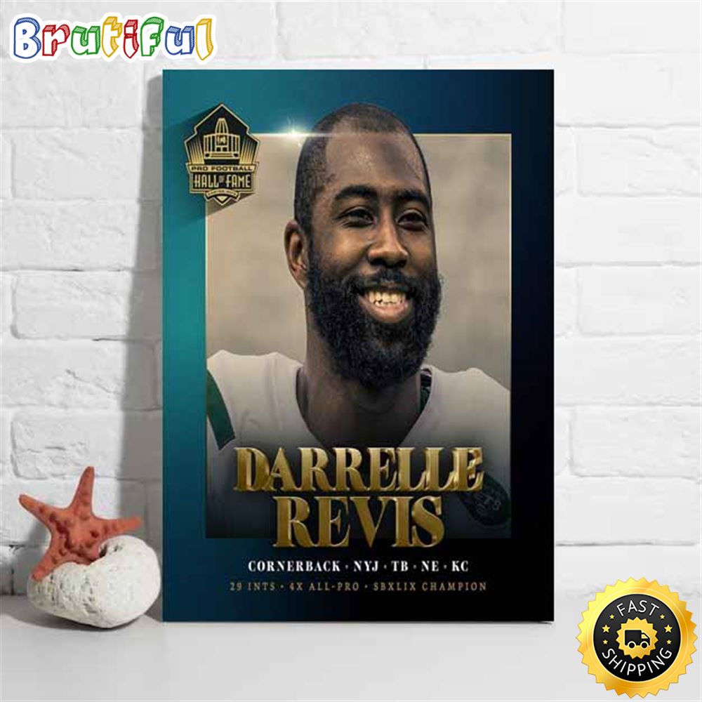 Nfl Hall Of Fame 2023 Darrelle Revis Poster mjaof0