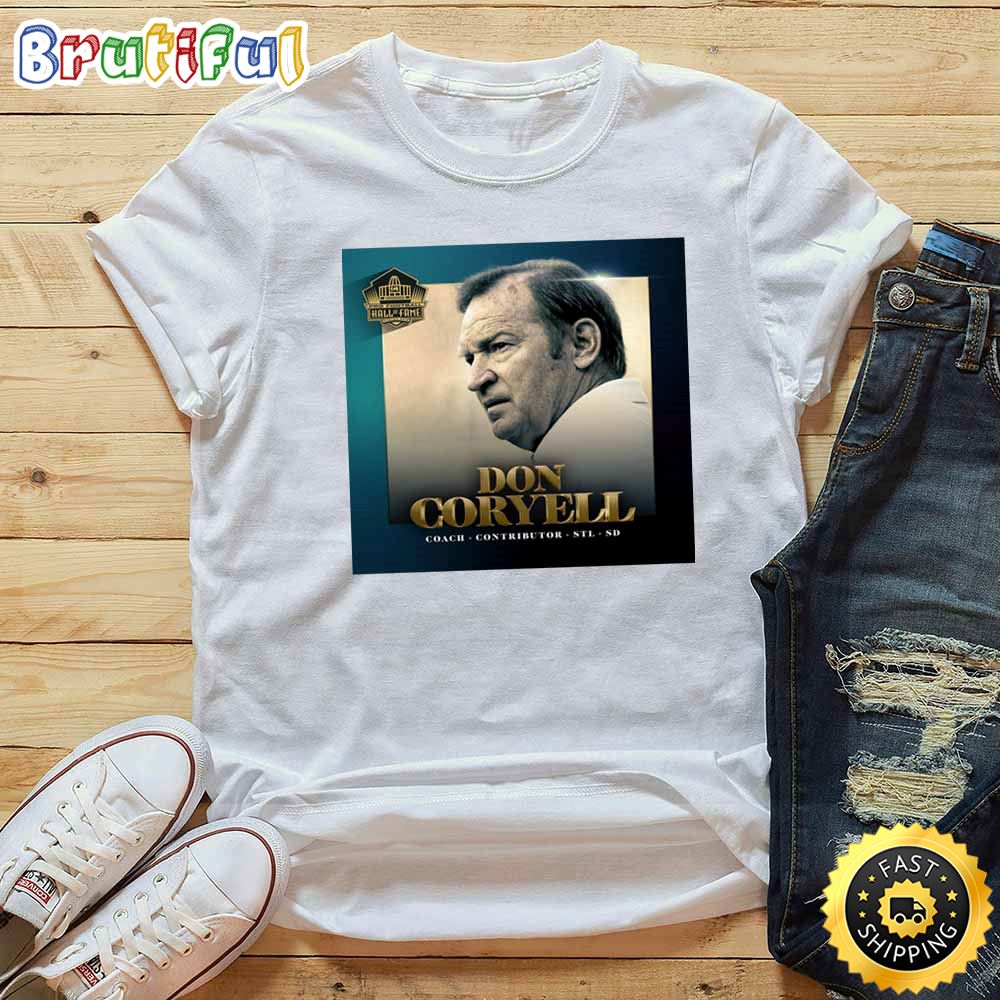 Nfl Hall Of Fame 2023 Don Coryell White T Shirt tgiavy
