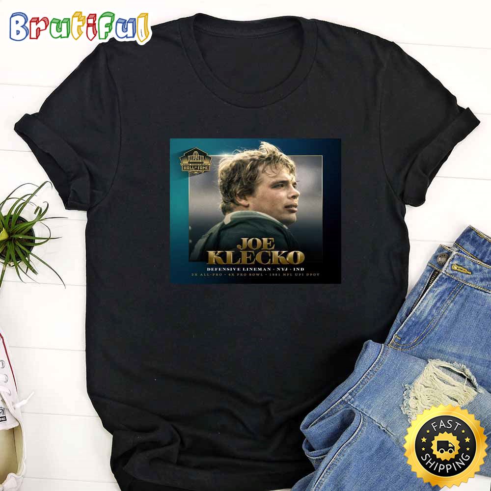 Nfl Hall Of Fame 2023 Joe Klecko Black T Shirt xsq7yp