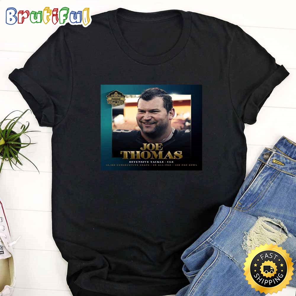 Nfl Hall Of Fame 2023 Joe Thomas Black T Shirt grkbfx