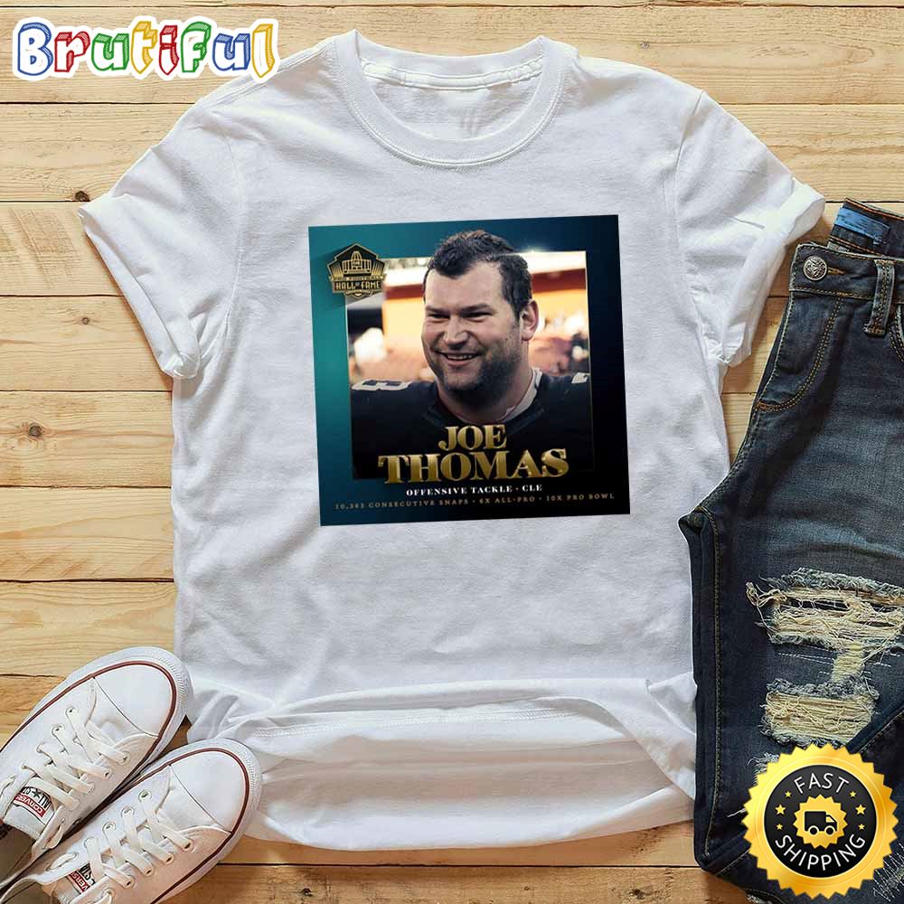 Nfl Hall Of Fame 2023 Joe Thomas White T Shirt f5utvn