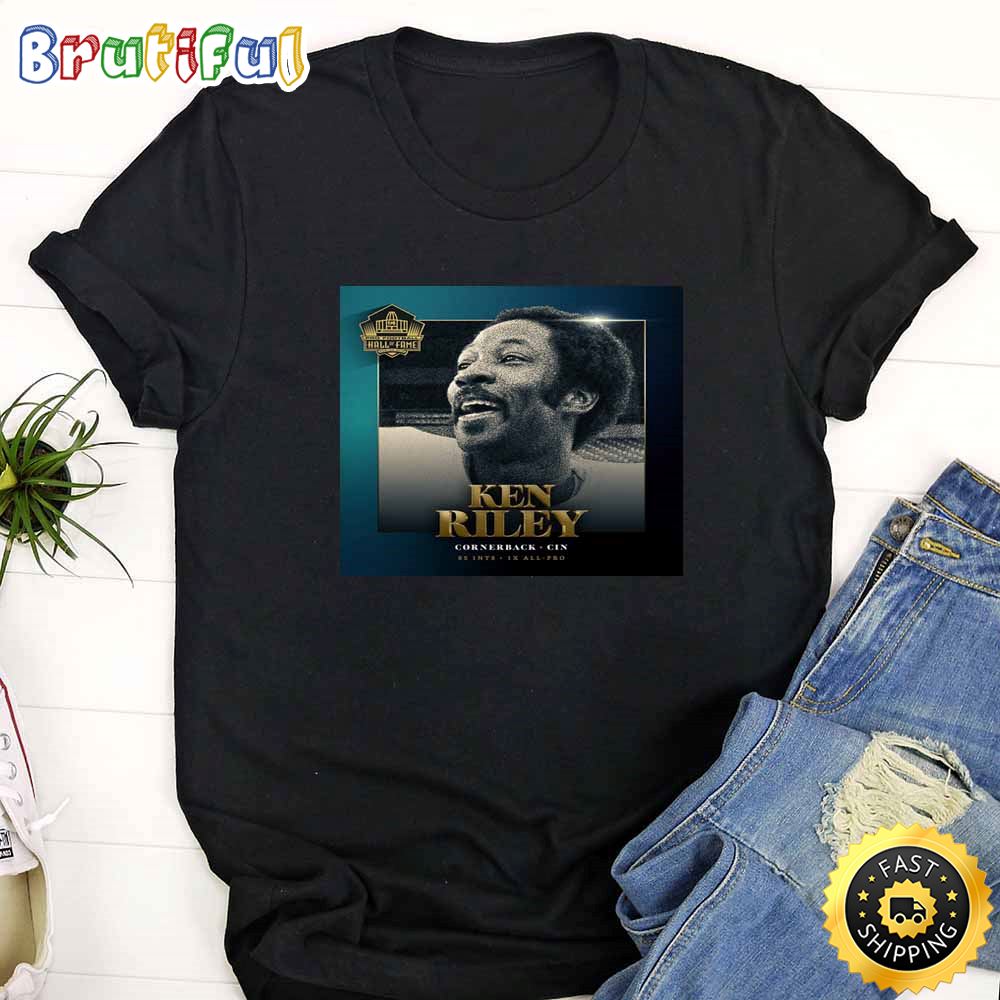 Nfl Hall Of Fame 2023 Ken Riley Black T Shirt dttrdl