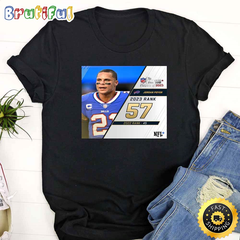 Nfl The Top 100 Players Of 2023 Buffalo Bills Jordan Poyer T Shirt s8mqld