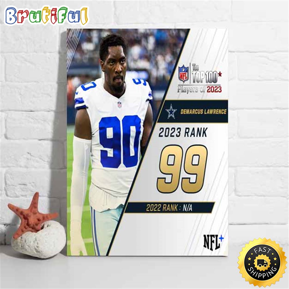 Nfl The Top 100 Players Of 2023 Dallas Cowboys Demarcus Lawrence Poster cv5wnu