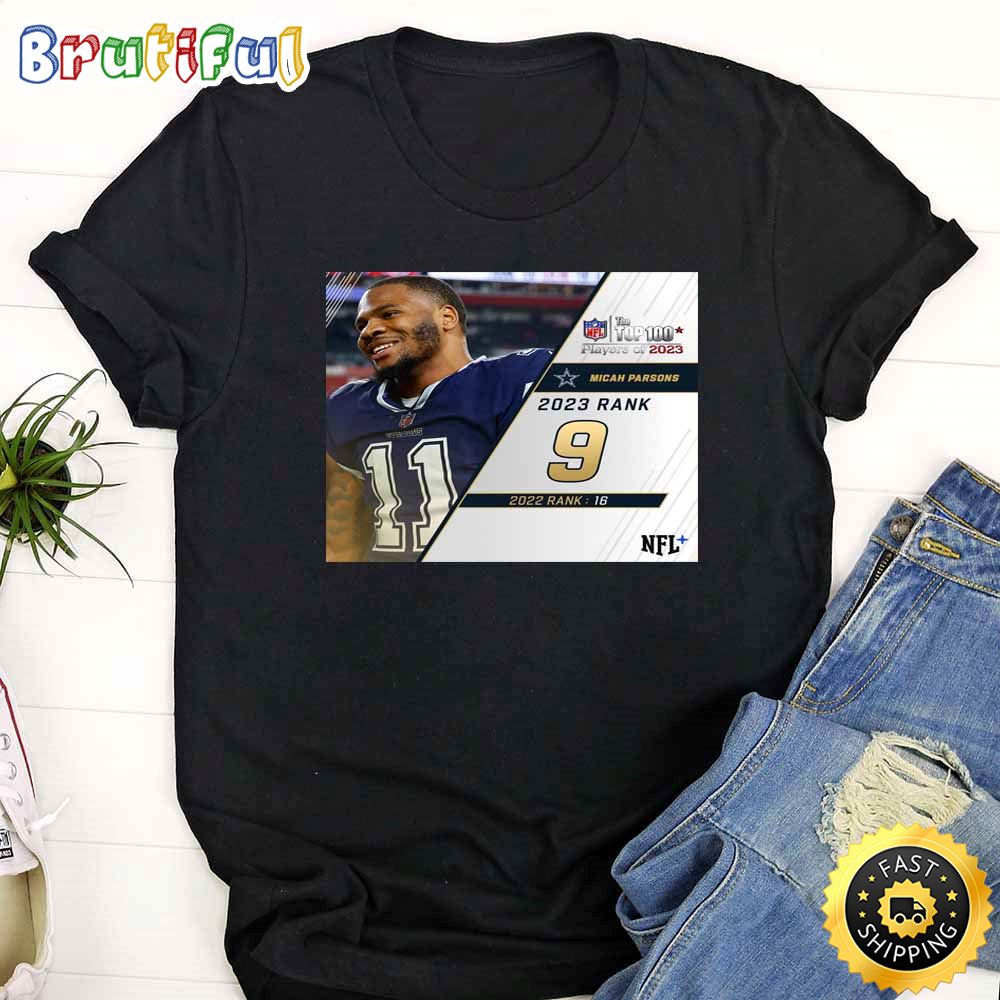 Nfl The Top 100 Players Of 2023 Dallas Cowboys Micah Parsons T Shirt kk8d0m