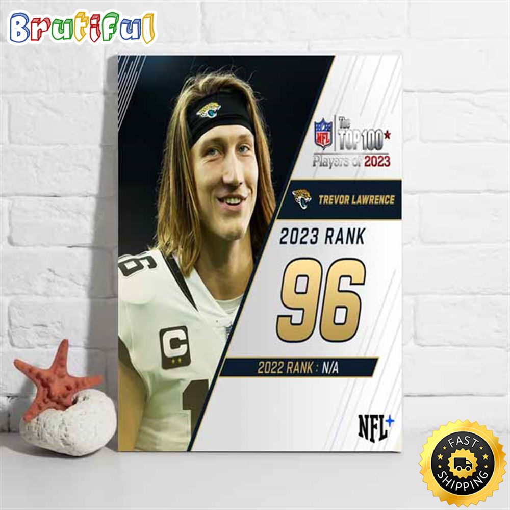 Nfl The Top 100 Players Of 2023 Jacksonville Jaguars Trevor Lawrence Poster nzokn2
