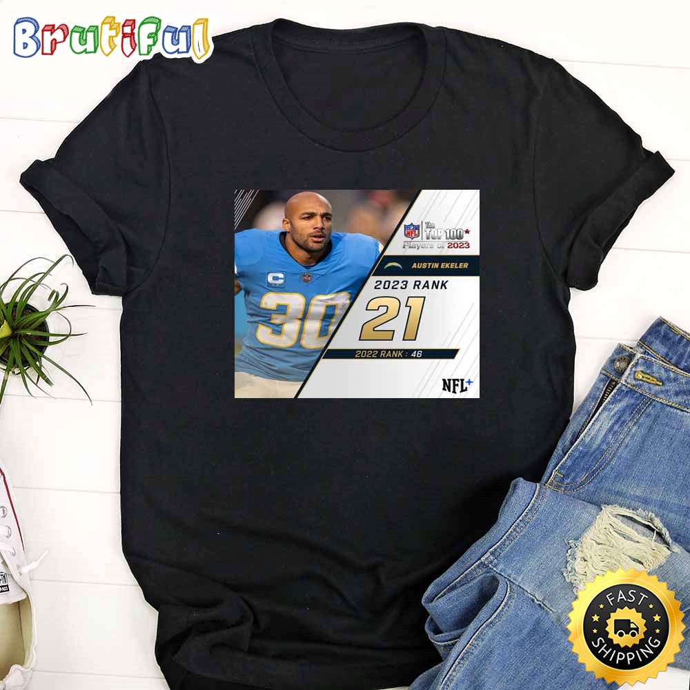 Nfl The Top 100 Players Of 2023 Los Angeles Chargers Austin Ekeler T Shirt xigdys