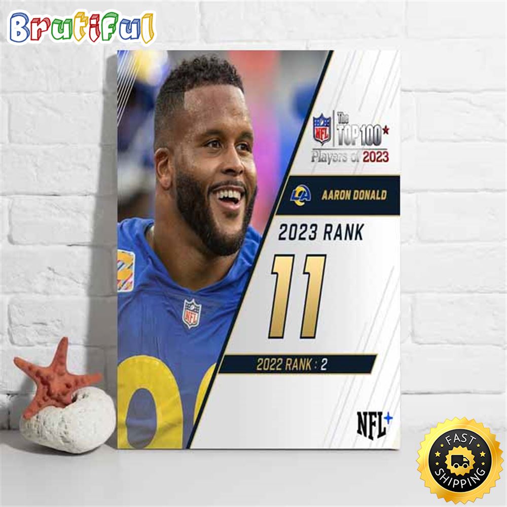 Nfl The Top 100 Players Of 2023 Los Angeles Rams Aaron Donald Poster agviqx