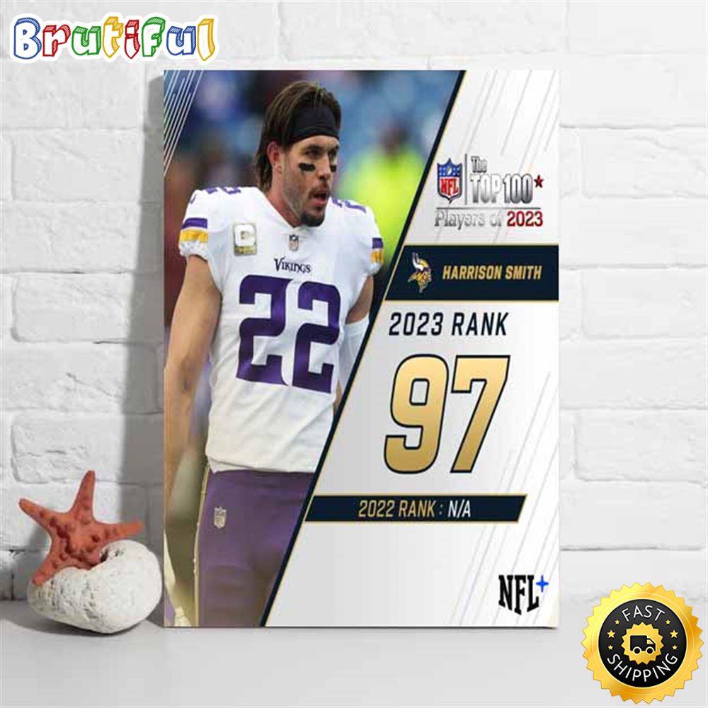 Nfl The Top 100 Players Of 2023 Minnesota Vikings Harrison Smith Poster wkdswv