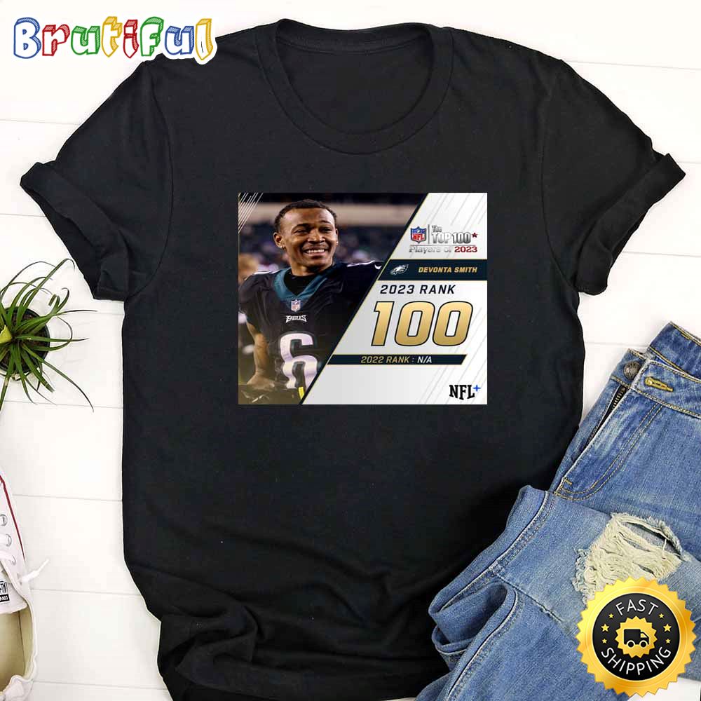 Nfl The Top 100 Players Of 2023 Philadelphia Eagles Devonta Smith T Shirt uxzxwh