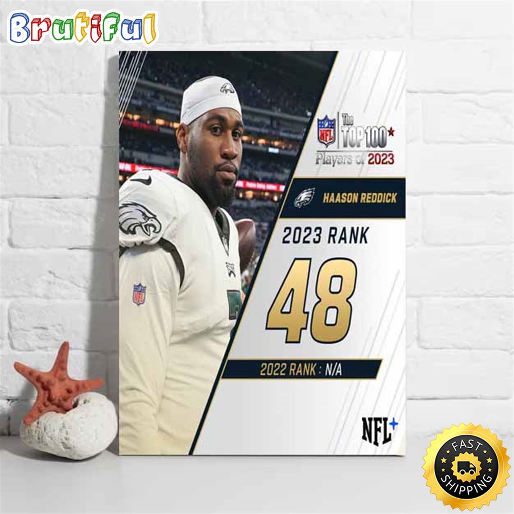 Nfl The Top 100 Players Of 2023 Philadelphia Eagles Haason Reddick Poster raolg5