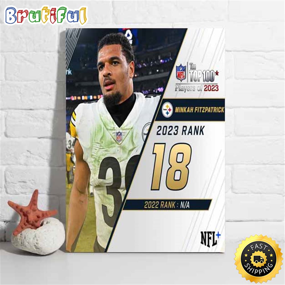 Nfl The Top 100 Players Of 2023 Pittsburgh Steelers Minkah Fitzpatrick Poster abrqi8