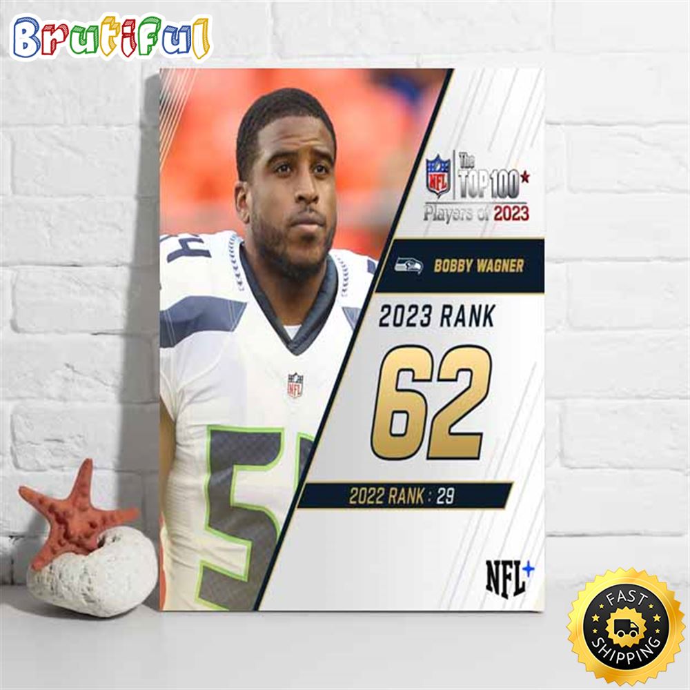 Nfl The Top 100 Players Of 2023 Seattle Seahawks Bobby Wagner Poster ycwcay