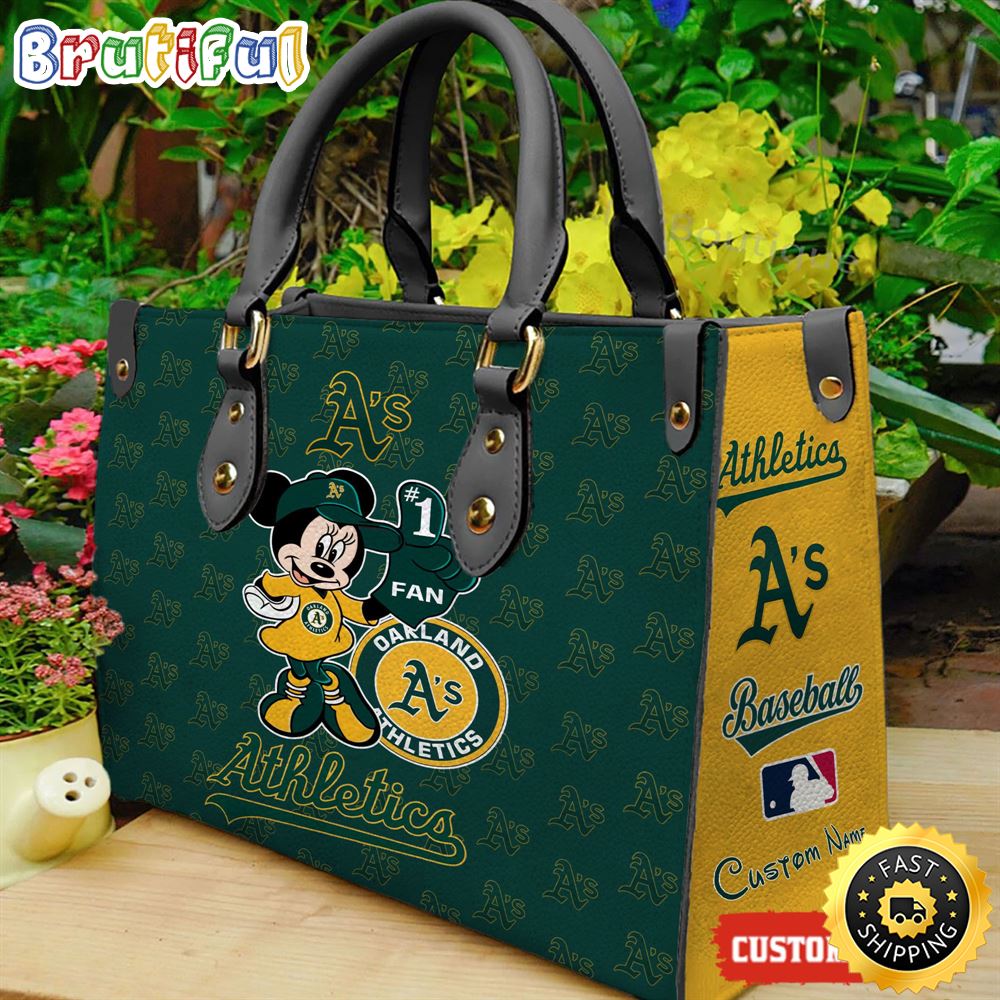 Oakland Athletics Minnie Women Leather Hand Bag 1 srxca1