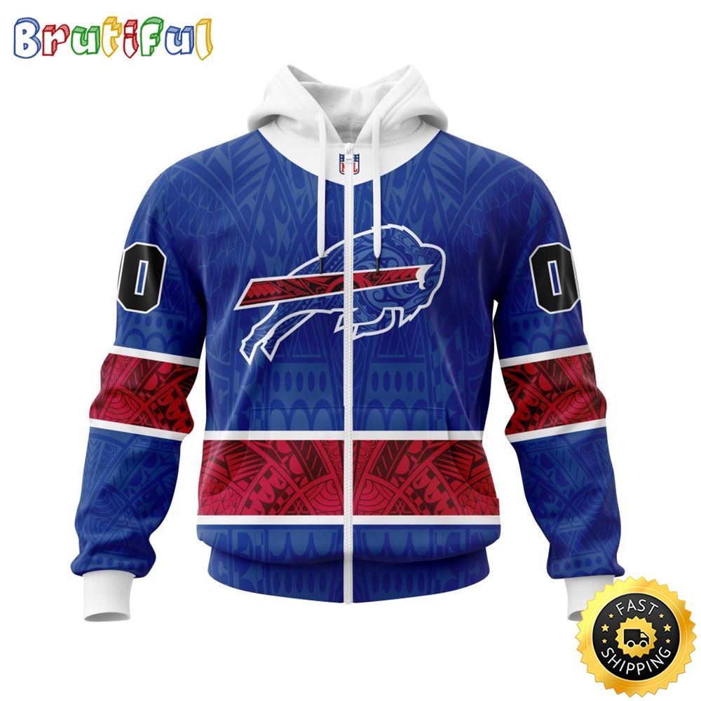 Personalized NFL Buffalo Bills All Over Print Zip Hoodie 3D Specialized Native With Samoa Culture Unisex Hoodie 1 l8hb4u