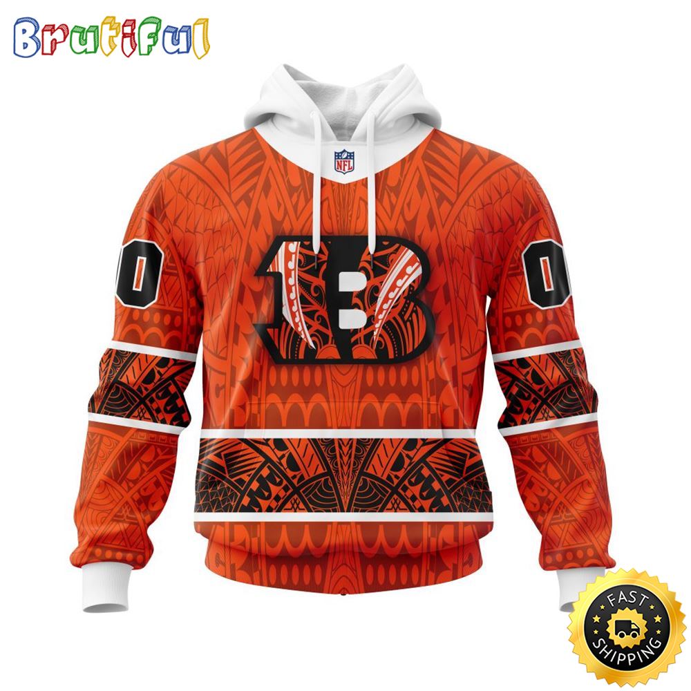 Personalized NFL Cincinnati Bengals All Over Print 3D Hoodie Specialized Native With Samoa Culture Unisex Hoodie 1 wekxfw