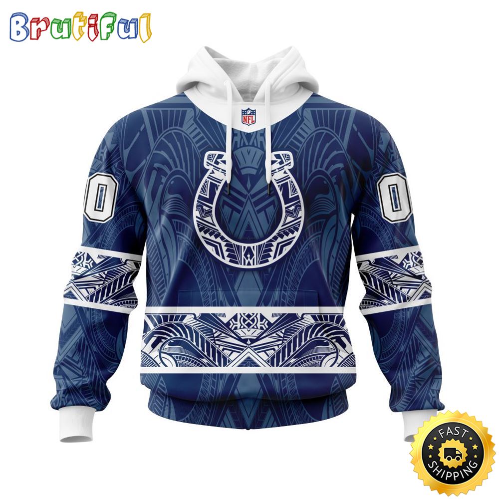 Personalized NFL Indianapolis Colts All Over Print 3D Hoodie Specialized Native With Samoa Culture Unisex Hoodie 1 hz865i