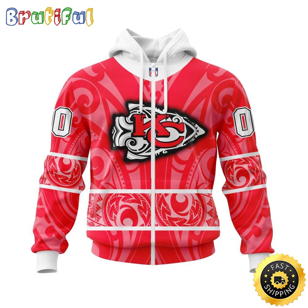 Personalized NFL Kansas City Chiefs All Over Print Zip Hoodie 3D Specialized Native With Samoa Culture Unisex Hoodie 1 mxztkg