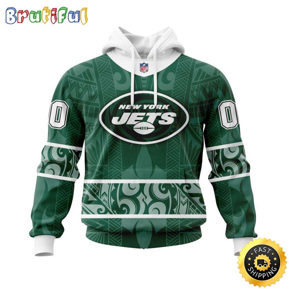 Personalized NFL New York Jets All Over Print 3D Hoodie Specialized Native With Samoa Culture Unisex Hoodie 1 e26fpr