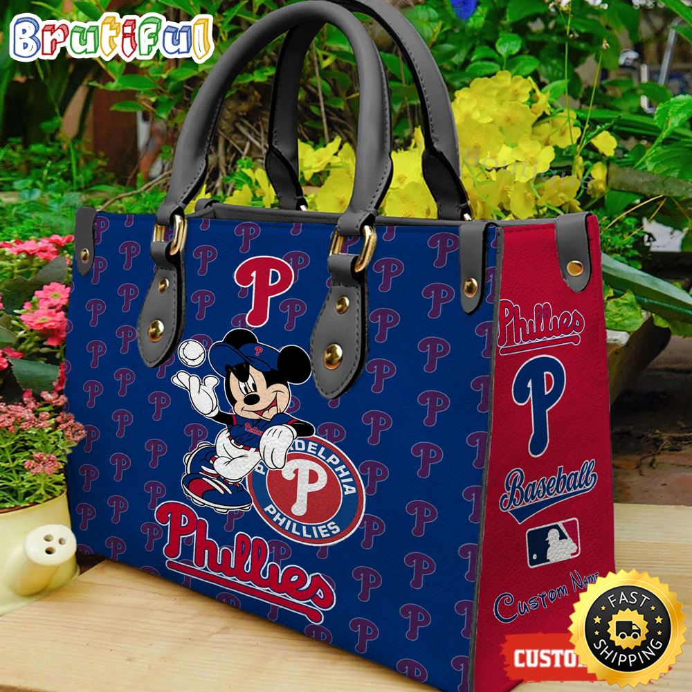 Philadelphia Phillies Mickey Women Leather Hand Bag 1 tswya7