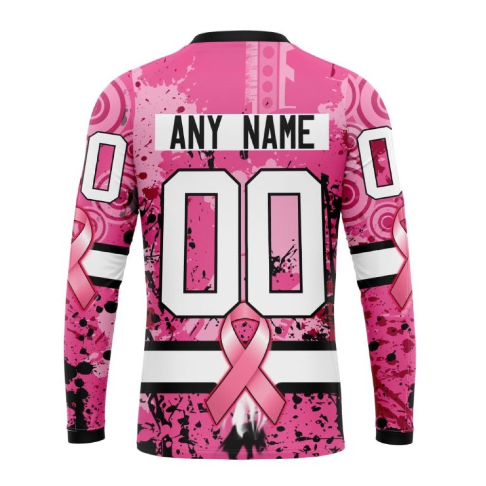 San Francisco 49ers Crewneck Sweatshirt I Pink I Can In October We Wear Pink Breast Cancer