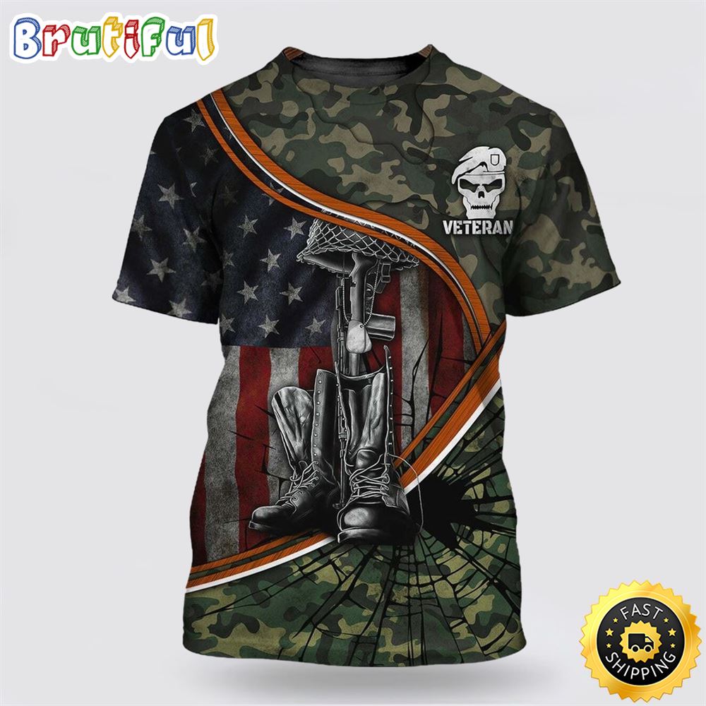 America In The Heart All Over Print 3D T Shirt For Military Personnel 1 xlsscm
